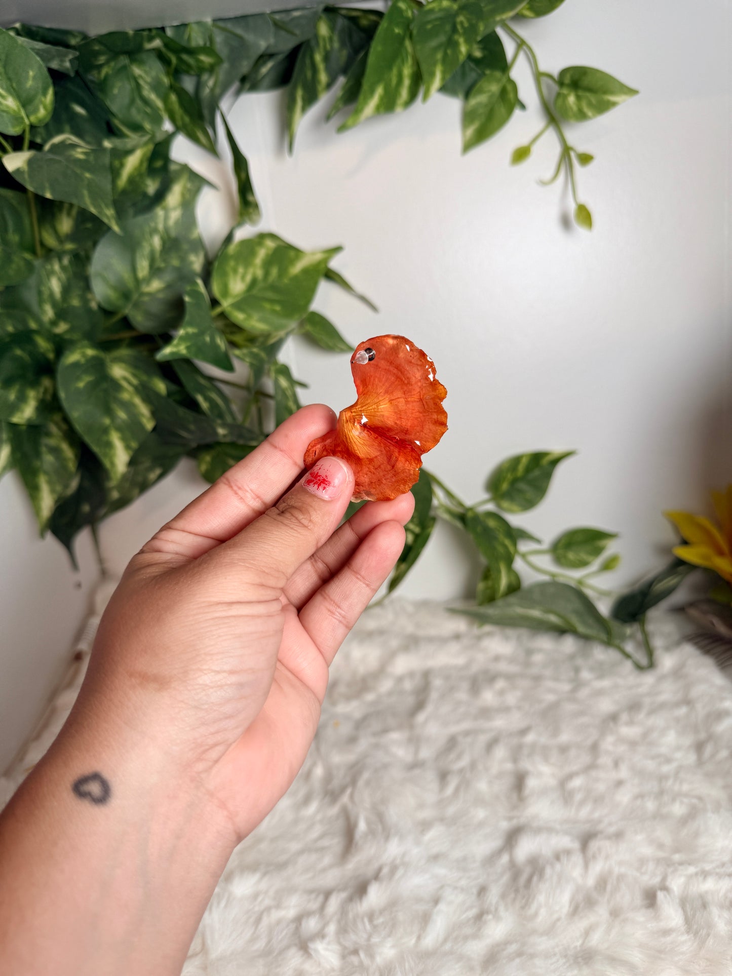 Flamboyán stud earrings