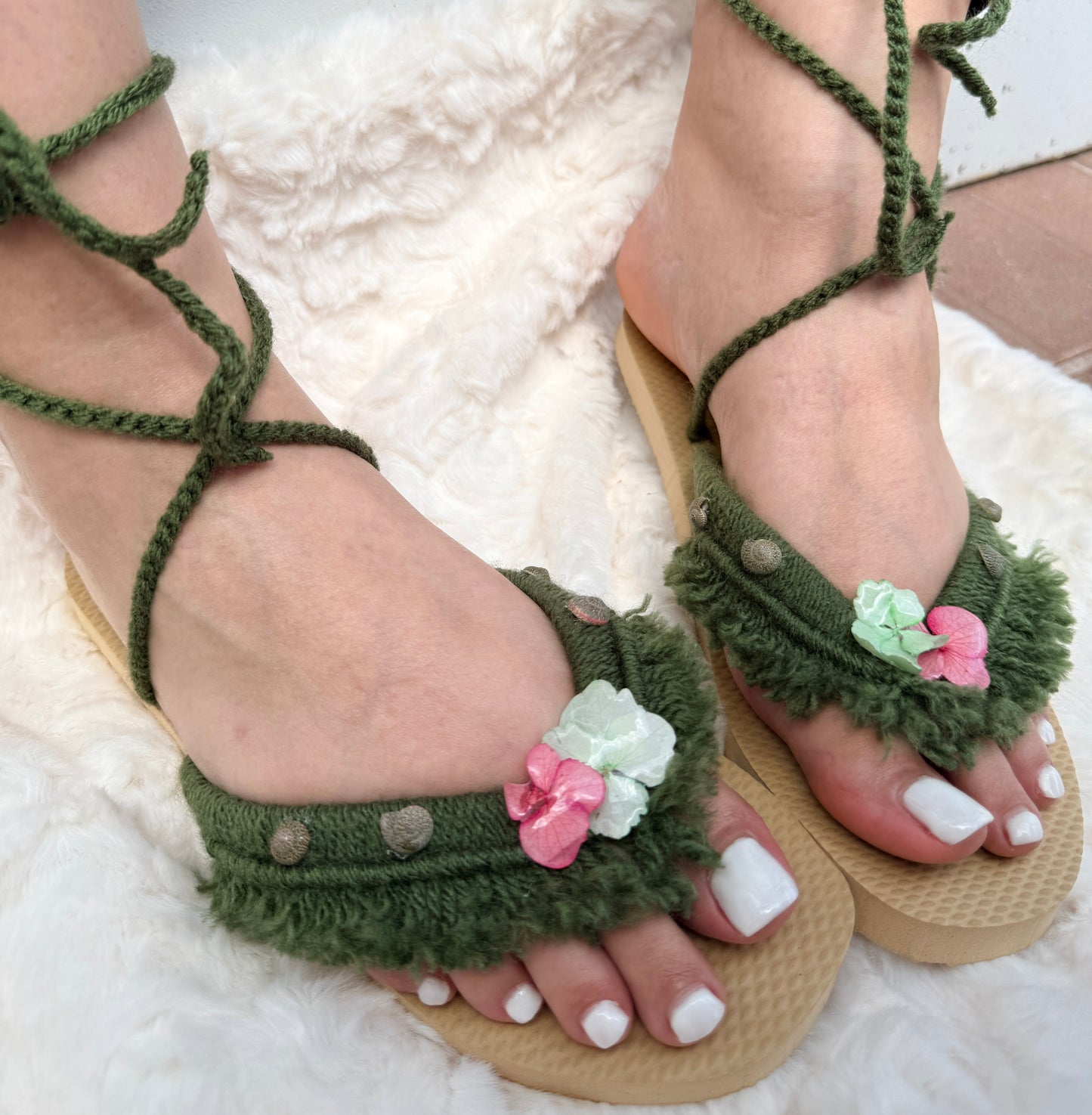 Enchanted Garden Sandals (size small 5-6)