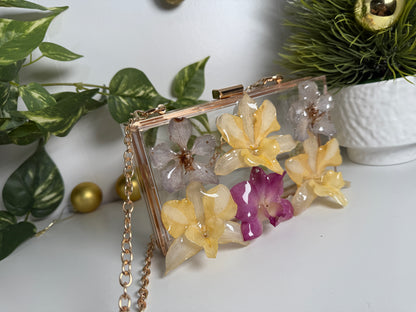 Acrylic Floral Handbag