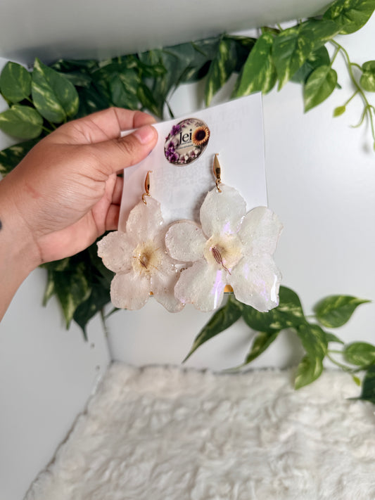 Pearl Glow Desert Rose Earrings