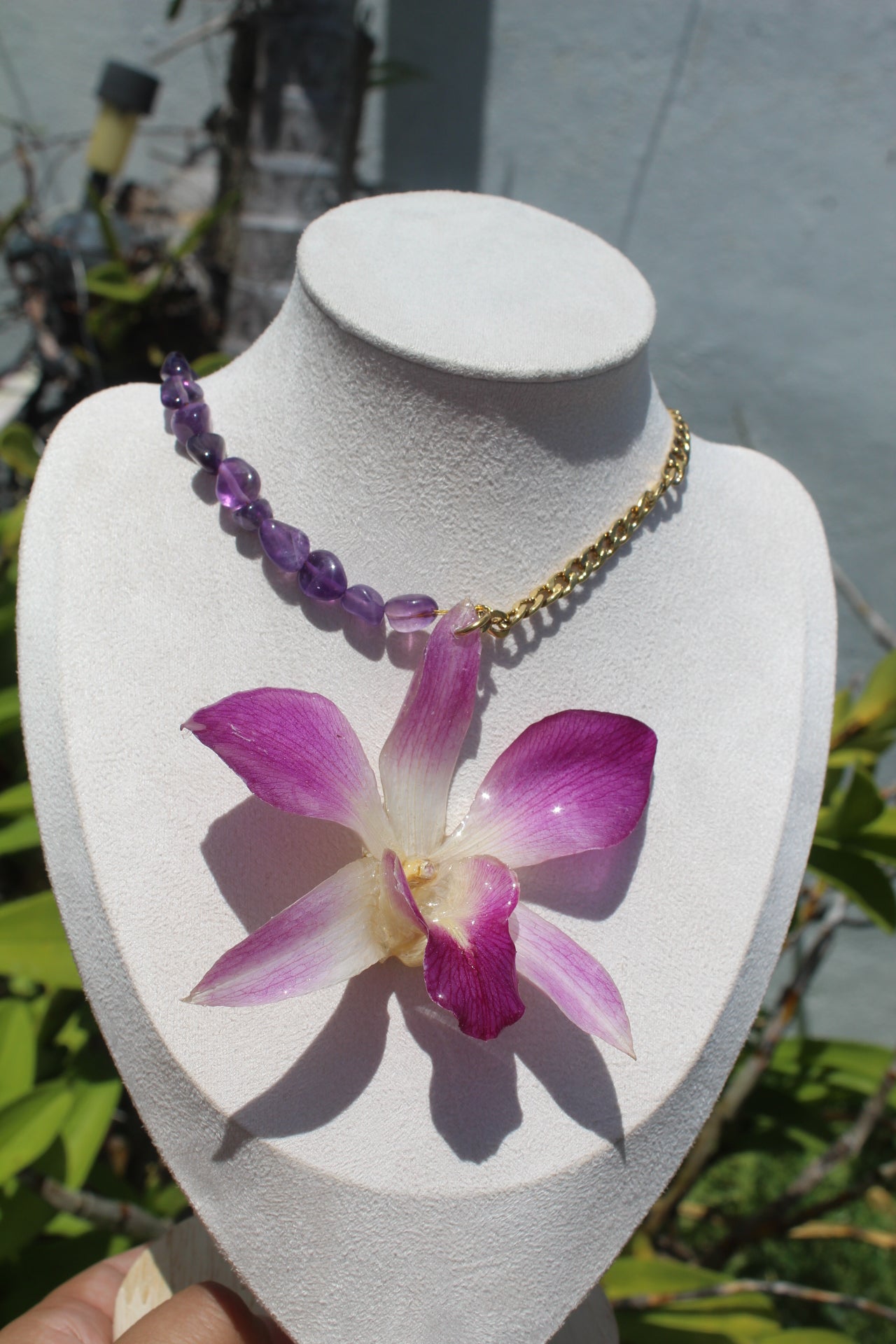 Big Dendrobium necklace