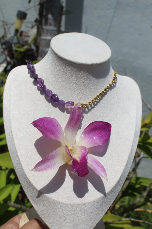 Big Dendrobium necklace