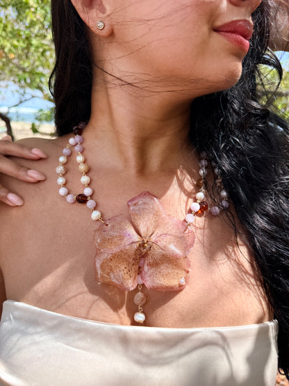 Vanda Blush Pearl Necklace