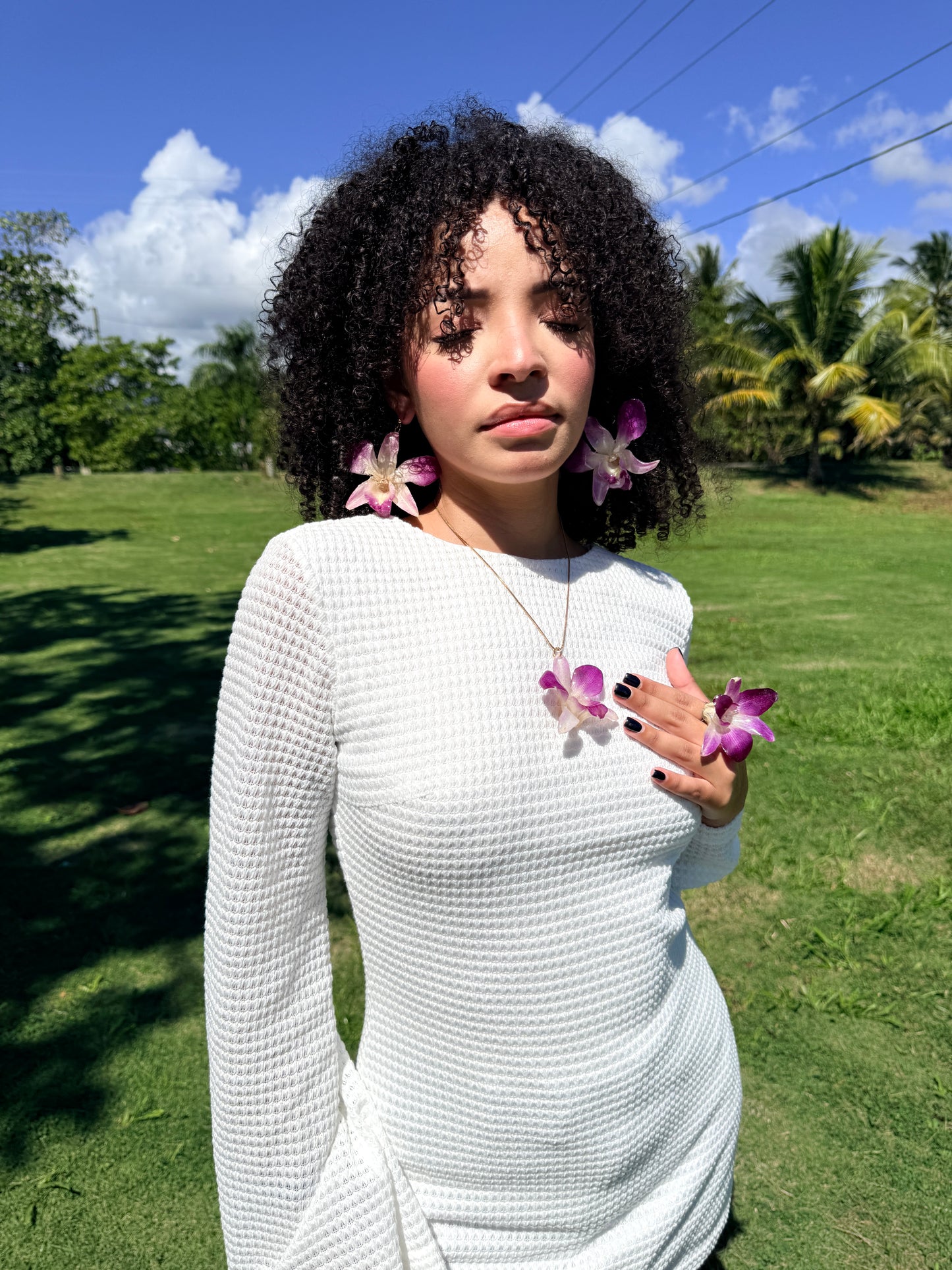 Dendrobium Orchid floral  Set