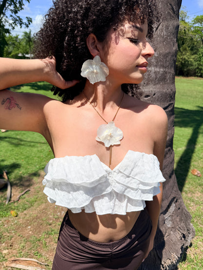 White Phalaenopsis stud