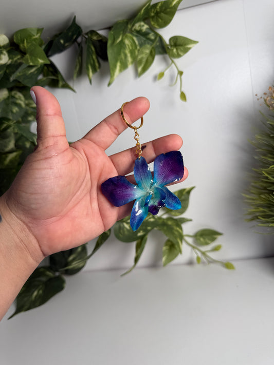 Orchid Keychain