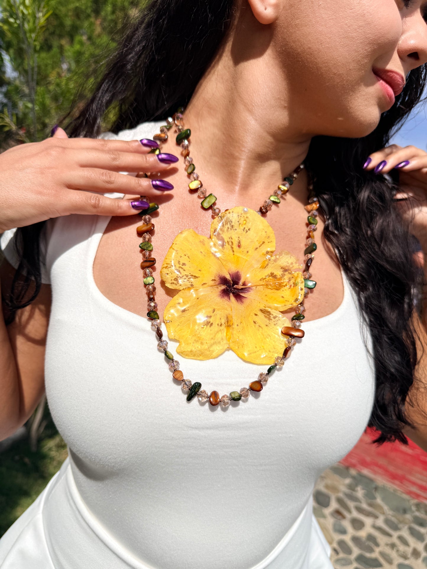 Golden Sun 2-in-1 Necklace & Hair Clip