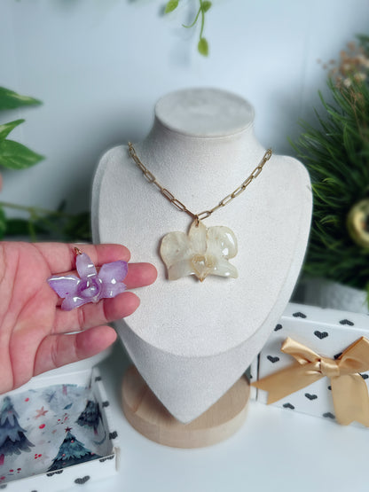 Orchid Duo necklace