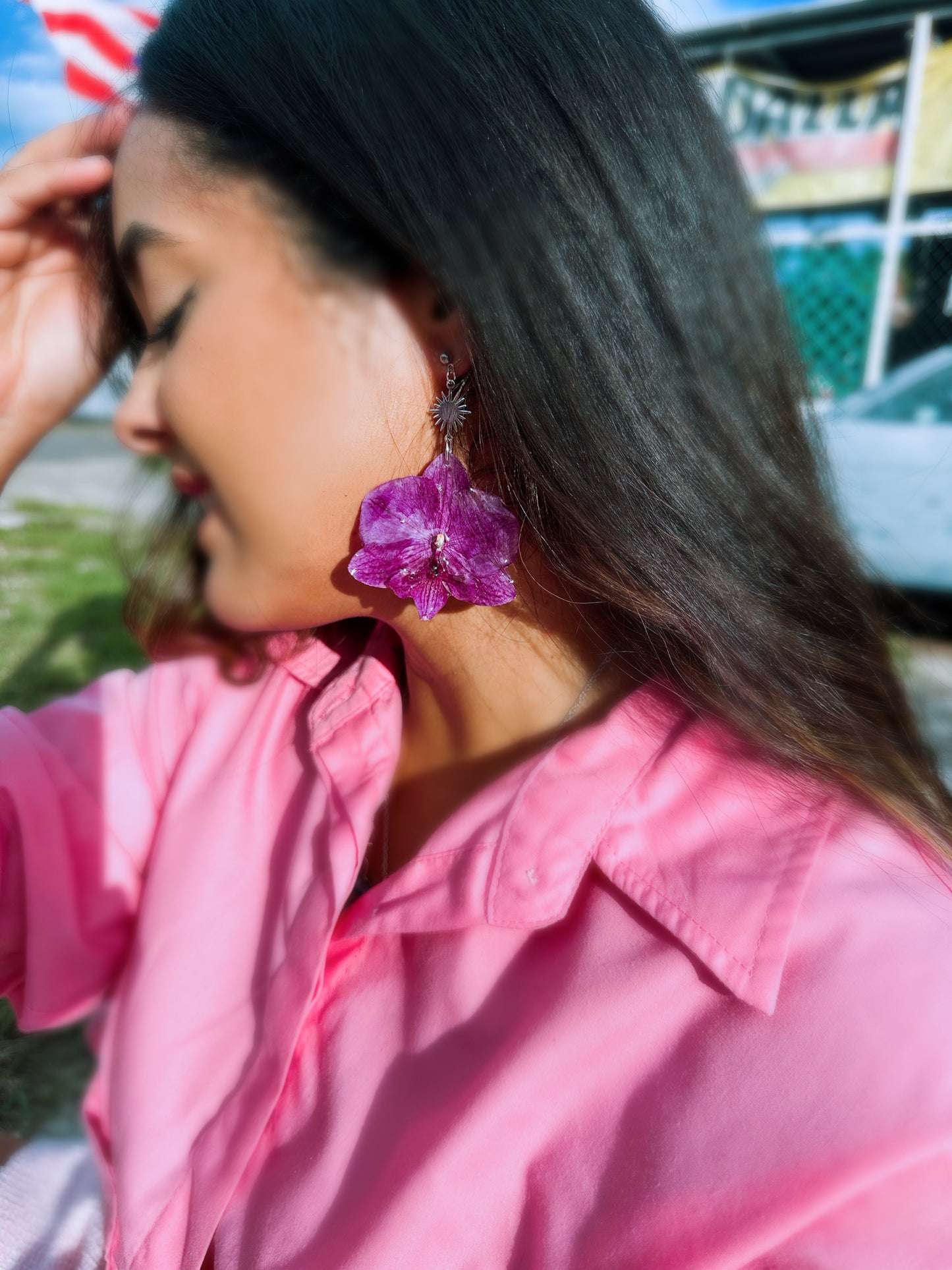 Phalaenopsis Orchid Earings