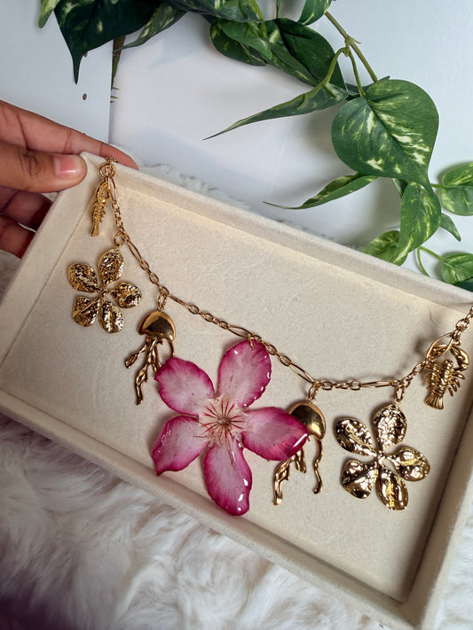 Golden Tide Charm Necklace