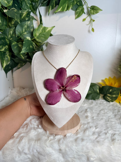 Exotic Violet Mini Bloom Necklace