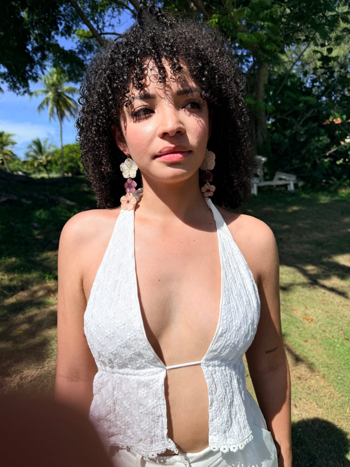 Coastal Trio Flower Earrings