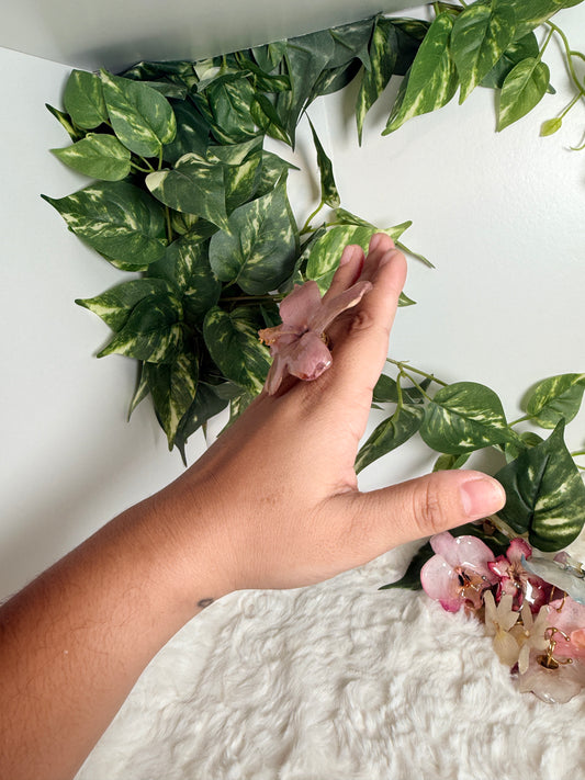 Dusty Rose Exotic Poppy Ring