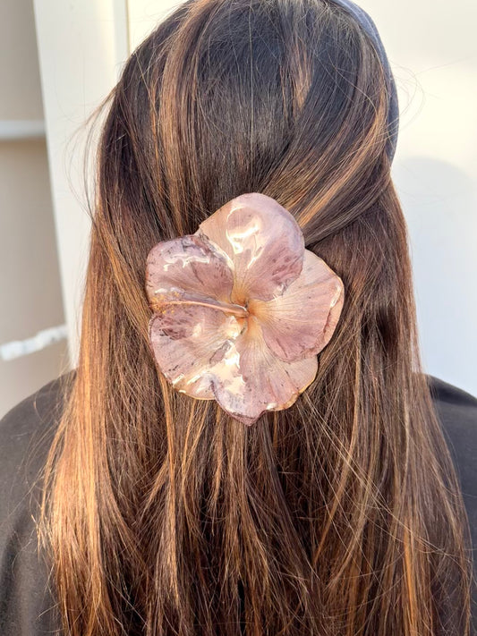 Earth Tone Poppy 2 in 1 Necklace/hairclip