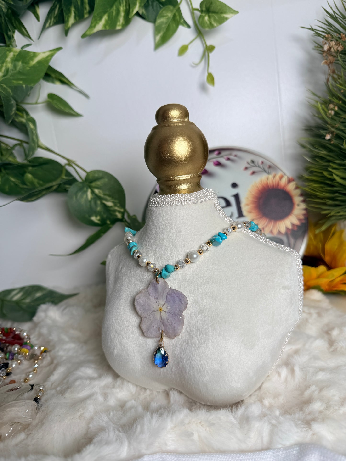 Azure Blossom Necklace