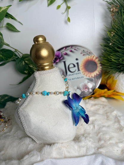 Ocean Eclipse Orchid Necklace