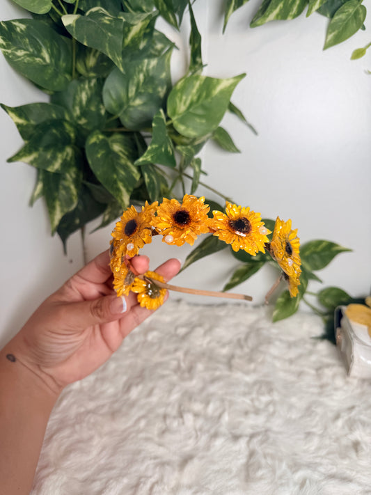 Sunflower Crown Headband