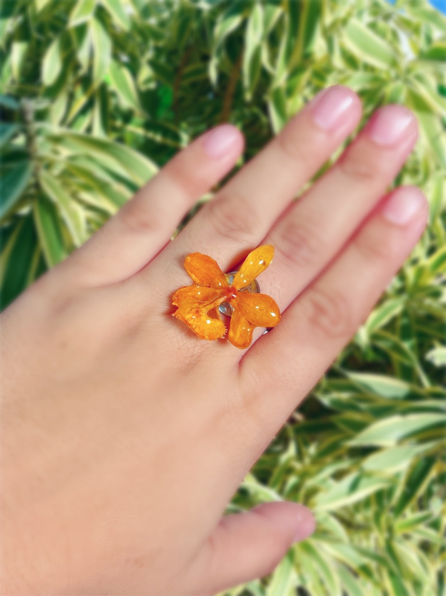 Baby Orchid ring