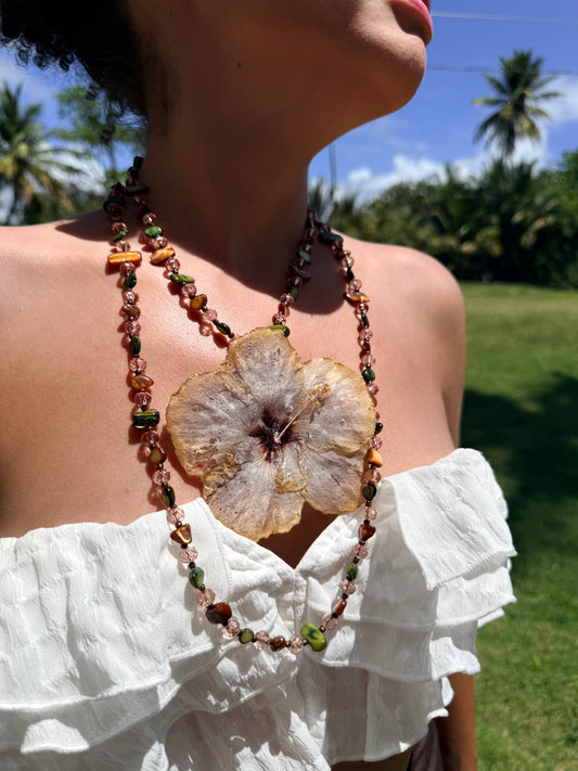 Earth Tone Poppy Convertible Necklace