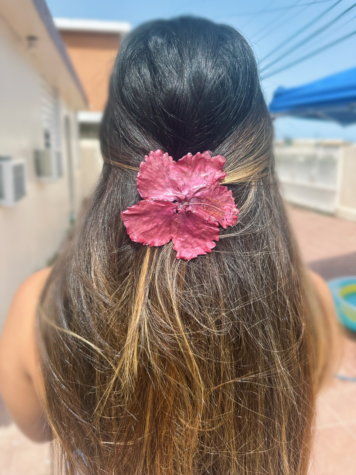 Amapola hair clip(Hibiscus)🌺