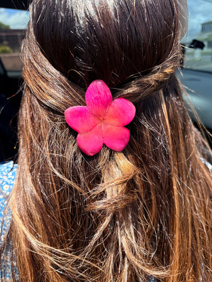 Plumeria hair clip