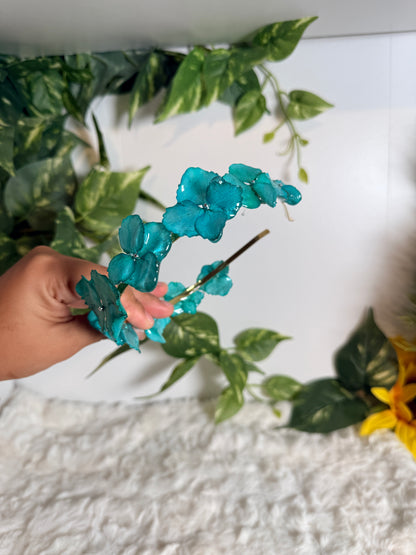 Turquoise Hydrangea Crown