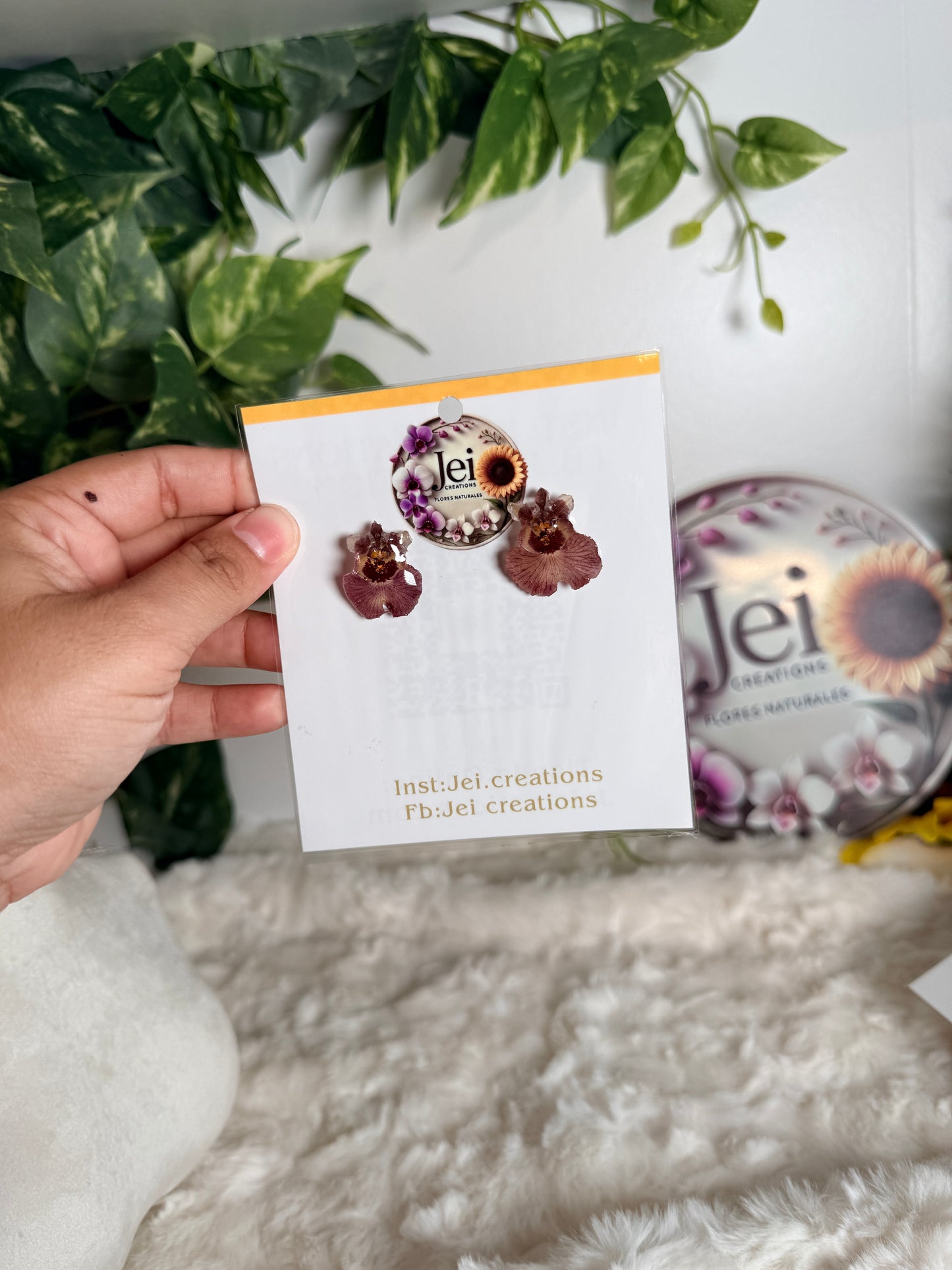 Extra mini orchid stud sale