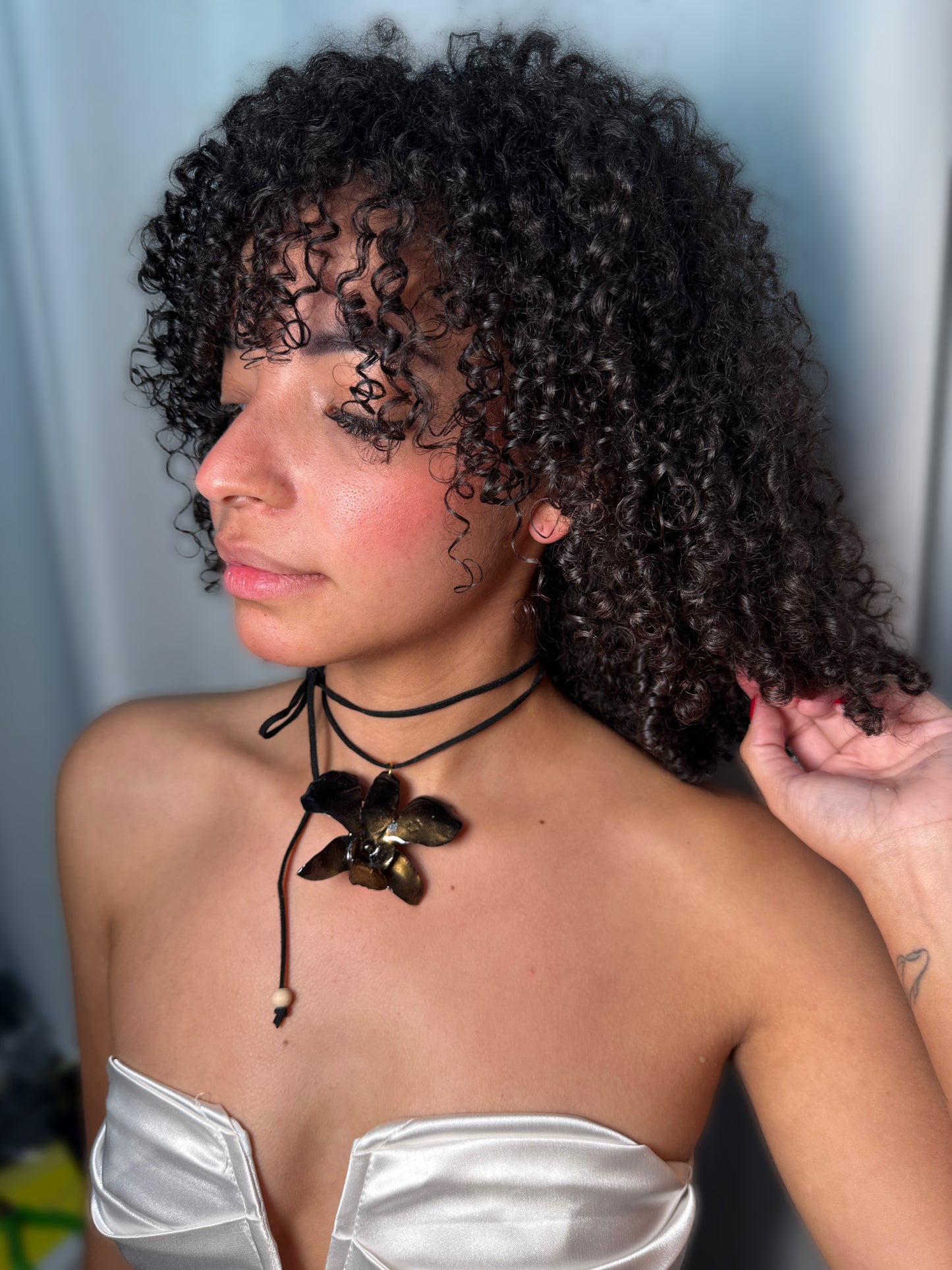 Black Orchid Dendrobium Choker