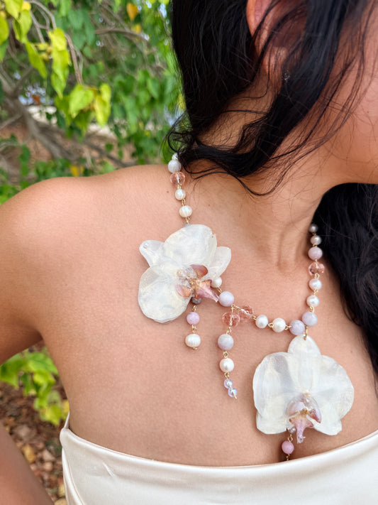 Blush Phalaenopsis Necklace