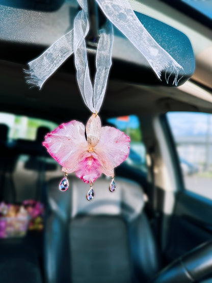 Orchid Car Hanging