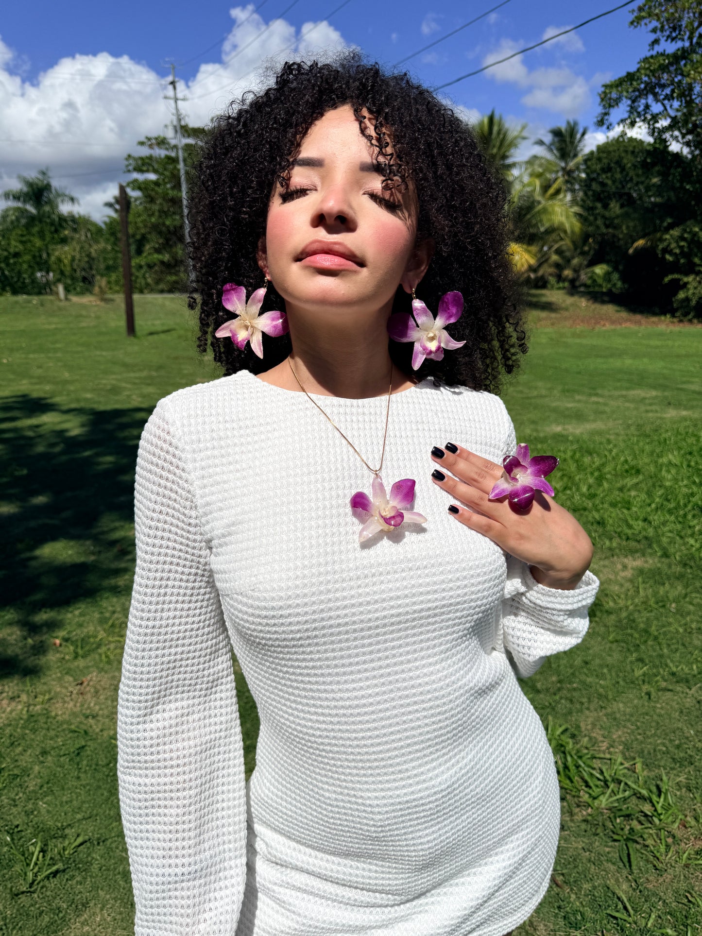 Dendrobium Orchid floral  Set