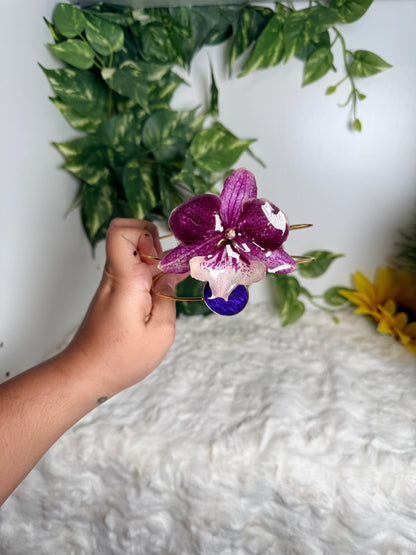 XL Purple orchid arm cuff (Plus size)