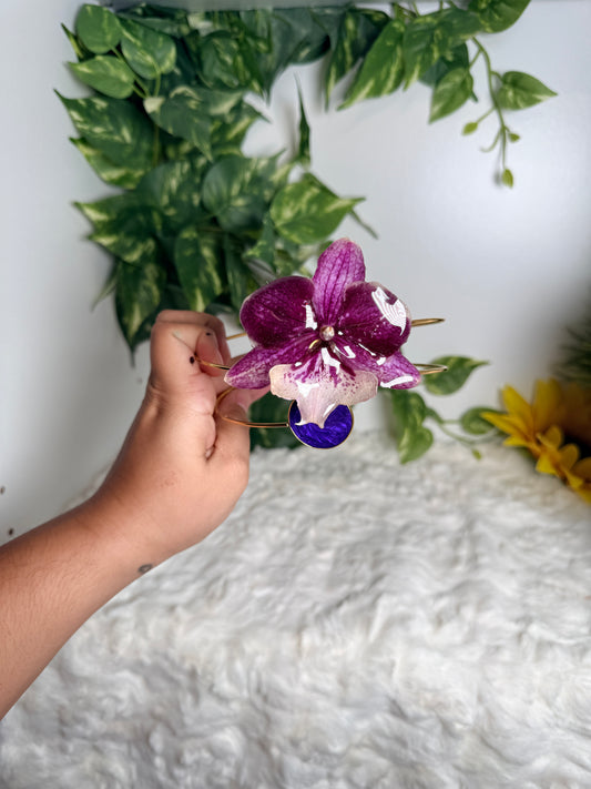 XL Purple orchid arm cuff (Plus size)
