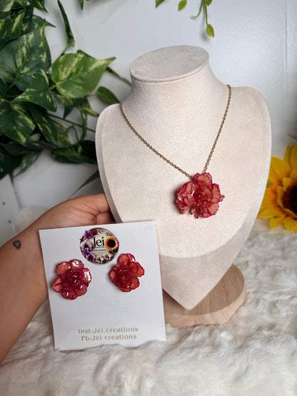 Crimson Carnation Set(clavel mini )