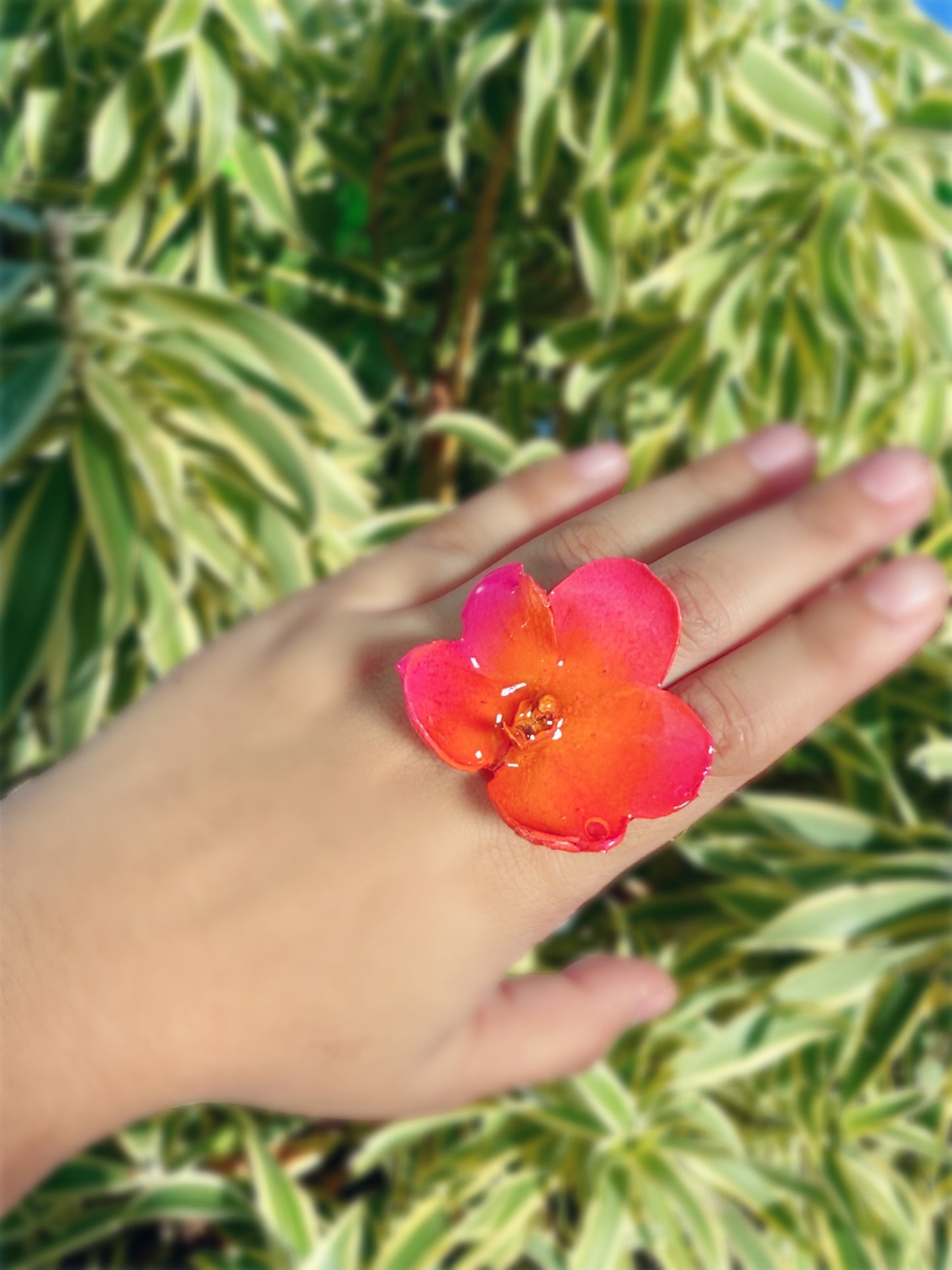 Pink Orchid ring