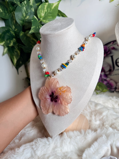 Tropical Hibiscus Necklace