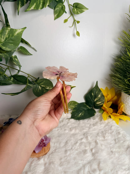 Blush Petal Hair Fork