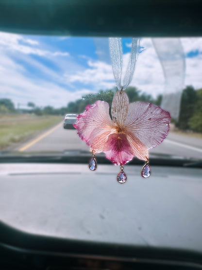 Orchid Car Hanging