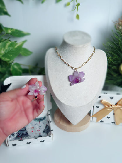 Orchid Duo necklace