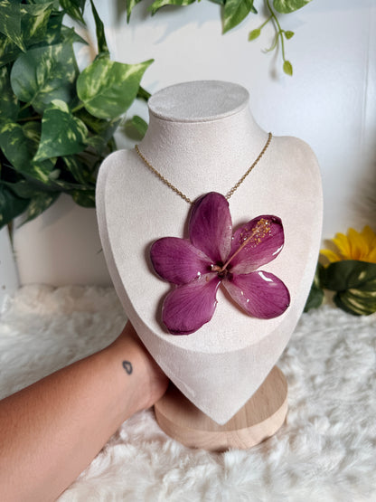 Exotic Violet Mini Bloom Necklace
