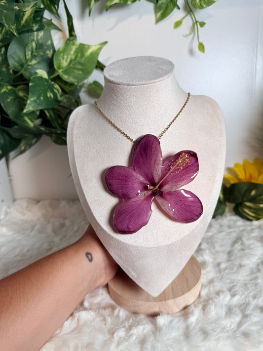 Exotic Violet Mini Bloom Necklace