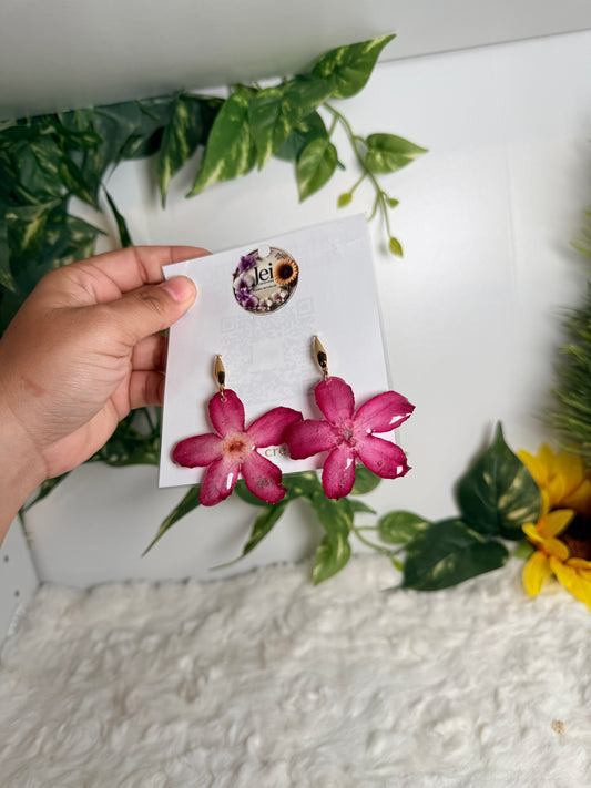 Rosy Bloom Desert Rose Earrings