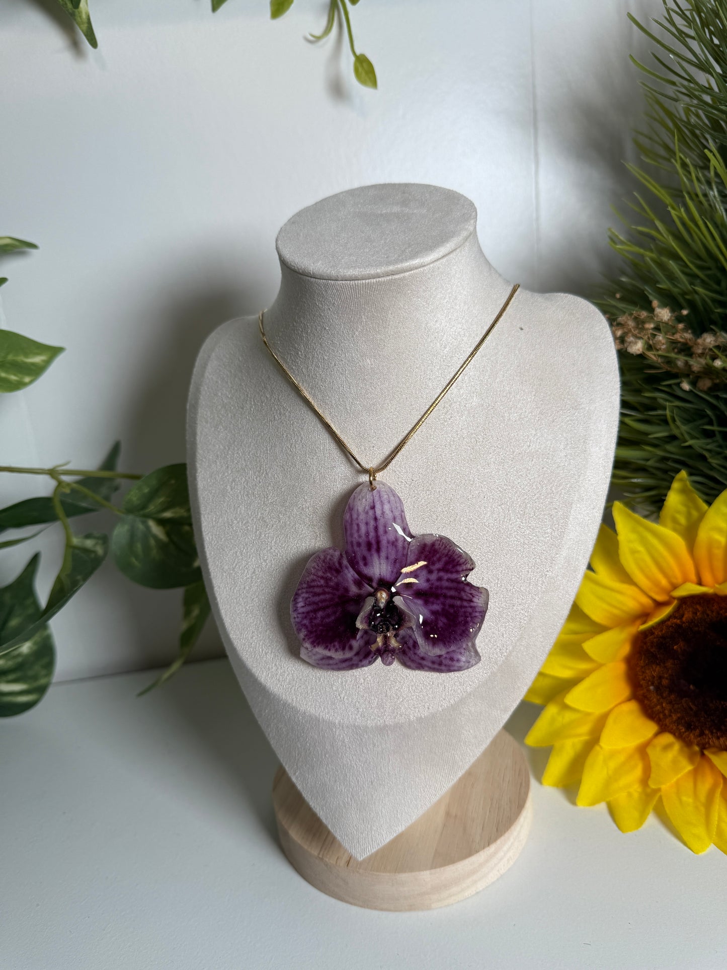 Phalaenopsis Orchid necklace