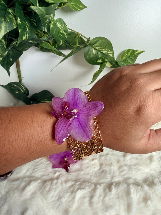 Phalaenopsis orchid bracelet