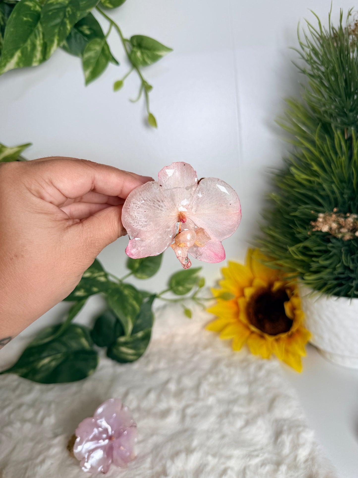 Blush Orchid Cuff Bracelet