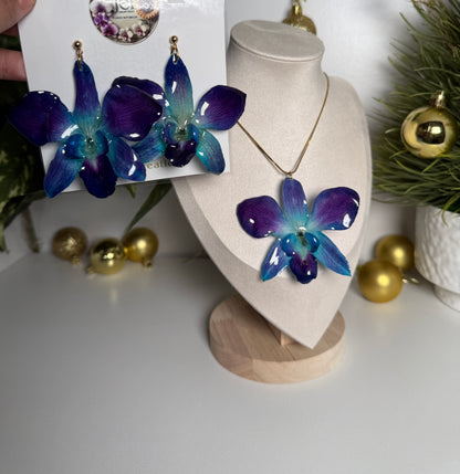 Blue Orchid floral Set