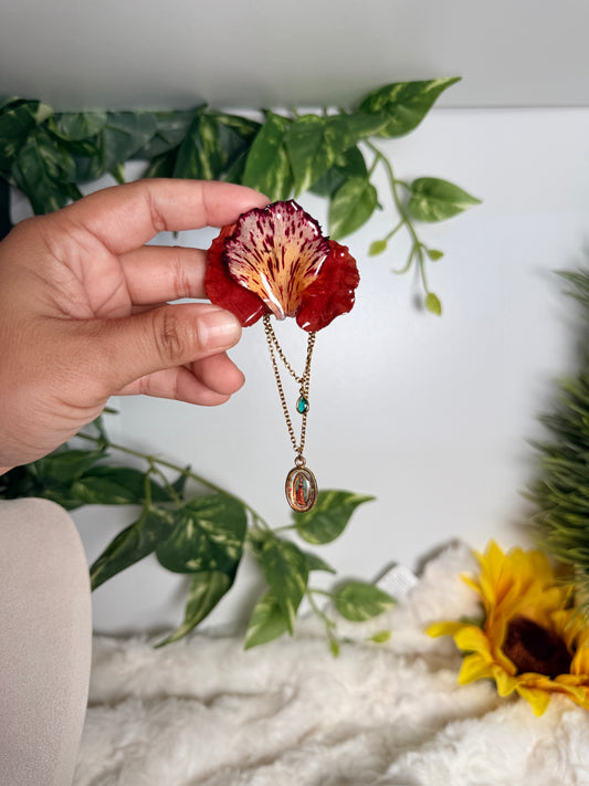 Fe y Flamboyán Brooch