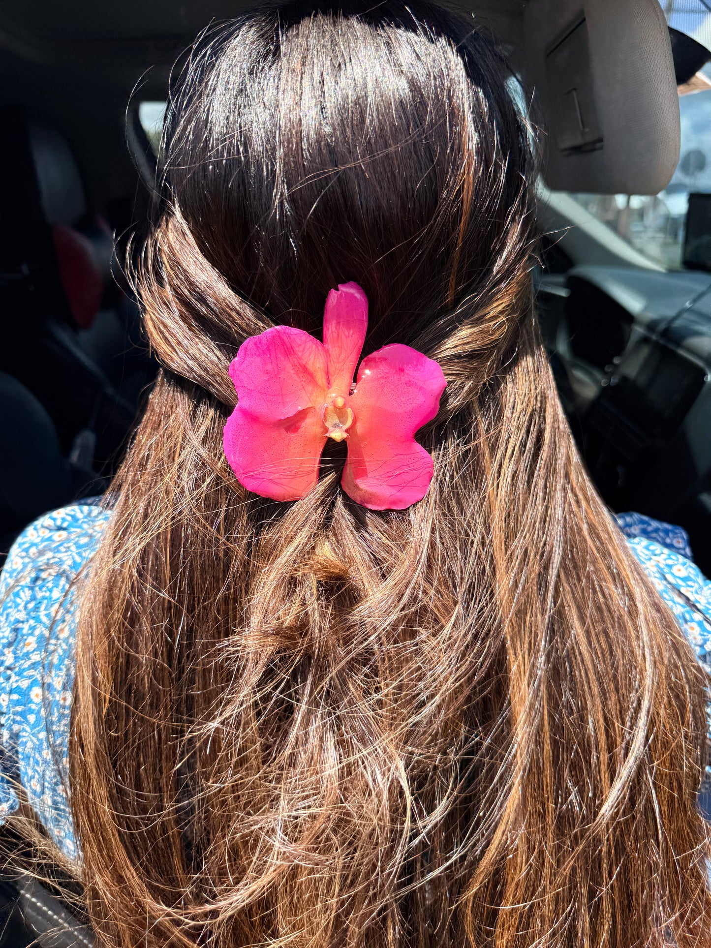 Pinky Orchid Hair clip