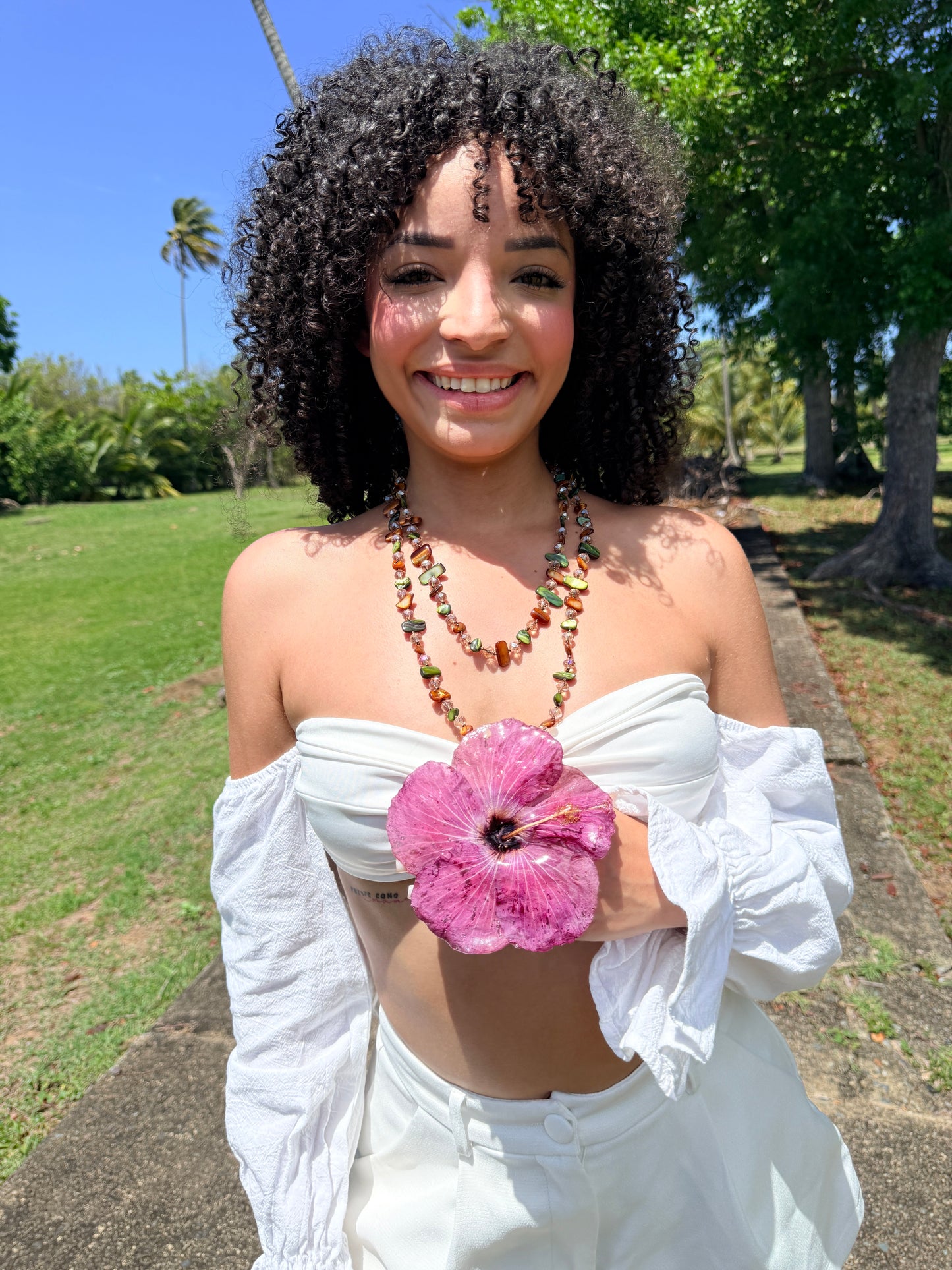Wild Berry Poppy 2-in-1 Necklace & Hair Clip