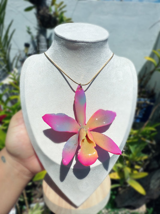 Colorfull Cattleya necklace